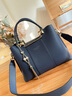 caibukaier手提包包女包牛皮大容量媽媽包中年單肩實(shí)用生日38女神節禮物 【藍色】三八3.8節送老婆媽媽 時(shí)尚百搭休閑通勤輕奢品牌斜挎包 曬單實(shí)拍圖