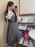 lagogo灰色miu系背心連衣裙女拉谷谷2025年春新款高級感修身裙子 灰色 M 曬單實拍圖