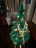 十八紙 創(chuàng  )意圣誕樹(shù)小型裝飾折疊收納節日大中桌面擺件家用送禮led燈 A款綠色100cm高裝飾樹(shù) 曬單實(shí)拍圖
