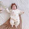 蒂樂(lè )新生嬰兒衣服夾棉連體衣純棉蝴蝶衣秋冬季裝新生寶寶哈衣爬服 小花花【120g夾棉-室溫0-15℃】 66cm【3-6月】身高60-68cm 曬單實(shí)拍圖