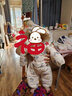 G.DUCKKIDS小黃鴨嬰兒連體衣羽絨服新生兒秋冬季外出爬服抱衣男女寶寶冬裝加 糖果兔羽絨服+手腳套 80CM(適合9-12個月) 曬單實拍圖