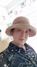 藍詩(shī)夢(mèng)戴夏季草帽女士防紫外線(xiàn)遮陽(yáng)帽防曬帽卷邊小禮帽漁夫帽時(shí)尚太陽(yáng)帽 淺咖啡 成人均碼（可調節帽圍55-58cm） 曬單實(shí)拍圖
