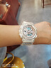 Mtin 冰韌樹脂手表帶表殼適用于卡西歐Casio g-shock GMA-s110 DW5600 6900 GA110 700 2100 BA110 GMA透明玫瑰金字 曬單實拍圖