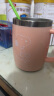 史努比（SNOOPY）带手柄不锈钢办公保温杯水杯420ML可爱杯子情侣杯 DP-5002R 粉色 实拍图