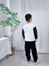 LI-NING KIDS李寧兒童運動長褲男童春夏季輕薄款衛(wèi)褲青少年寬松休閑褲大童褲子 黑色羅紋收口長褲(春夏薄款） 160 cm 曬單實拍圖