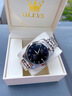 歐利時(shí)（OLEVS）瑞士認證品牌手表男月相夜光防水全自動(dòng)男士手表簡(jiǎn)約商務(wù)高檔腕表 OLEVS-3656-鋼帶間白 曬單實(shí)拍圖