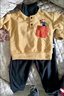贏一貝（Yingyibei）寶寶秋裝套裝衣服男童秋季2-3歲兒童長袖衛(wèi)衣女小嬰兒童裝春秋男 黃色 100cm 曬單實拍圖