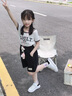 星期六（St&Sat）童鞋2025春季新款兒童校園小白鞋女童百搭輕便板鞋韓版男童休閑鞋 白黑 31 內長19.6cm 曬單實拍圖