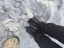 目擊者冬季迷彩防寒靴皮毛一體羊毛棉靴男加絨加厚雪地靴防水東北大棉鞋 黑色-中幫 40 (250mm) 曬單實拍圖