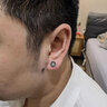 黛若999足銀耳釘男士嘻哈潮流個性時尚高級單只簡約小眾設(shè)計耳飾 【單只】999足銀耳釘(酷帥) 曬單實拍圖