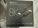 魔獸（MOSHOU） 魔獸8K六代2.1版高清光纖HDMI線4K@120Hz/144Hz/240Hz 60Hz電視投影視頻連接線 8K六代旗艦款2.1版OM4光纖超清線 2米 曬單實(shí)拍圖