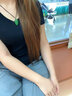 中國黃金（CHINA GOLD）碧綠玉髓葉子吊墜男女足金轉運金珠項鏈婦女節生日禮物送老婆 碧綠玉髓葉子項鏈【金重約0.1g】 曬單實(shí)拍圖