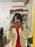 名創(chuàng)優(yōu)品（MINISO）春秋季套裝女休閑運(yùn)動(dòng)潮流女裝連帽開衫衛(wèi)衣闊腿褲兩件套韓系穿搭 【春秋款】奶白(純色)+奶白(純色) M 160 (新一代升級(jí)工藝) 曬單實(shí)拍圖