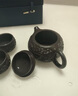 璽翰雅（ROYHOYE）宜興紫砂壺原礦浮雕西施壺純手工茶壺高檔泡茶壺套裝紫砂功夫茶具 浮雕西施黑金砂一壺兩杯 曬單實(shí)拍圖