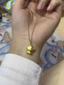 中國黃金（CHINA GOLD）生肖猴子吊墜女足金小金猴項(xiàng)鏈本命年屬相轉(zhuǎn)運(yùn)珠掛墜生日禮物 機(jī)智猴吊墜【配S925鏈】約1.2g 曬單實(shí)拍圖