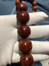 彩荷孤品印度小葉紫檀葡萄癭雞血滿瘤疤手串七夕禮物 20mm12顆收藏級爆滿瘤疤 曬單實拍圖