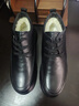 富貴鳥(niǎo)高幫棉鞋男短靴冬季皮毛一體男鞋真皮加絨保暖皮鞋男厚底雪地靴 FG0203套腳款[羊毛保暖] 39 曬單實(shí)拍圖