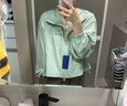 VVC成毅同款防曬衣涼感冰絲防曬服透氣防紫外線寬松短款外套 豆綠灰 曬單實(shí)拍圖