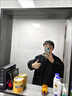 威登羊秋冬季中長款夾棉加厚連帽毛呢夾克外套男士港風(fēng)韓系大衣服男套裝 外套+黑高領(lǐng)毛衣+黑加絨西褲 XL（135-165斤） 曬單實(shí)拍圖