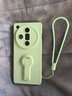 倪希適用OPPOfindx7手機殼findx7ultra新款秋冬季0pp0女全包oppo高級7防摔pro帶支架findx液態(tài)硅膠op薄 淡青色【配支架+手繩+高清貼膜】 OPPOFindX7 曬單實(shí)拍圖