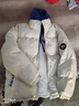 NASA MARVEL棉衣男秋冬棉服面包服長(cháng)袖保暖外套加厚夾克棉襖上衣 米白色 2XL 曬單實(shí)拍圖