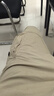 后琤美式束腳工裝褲男春季戶(hù)外登山小腳休閑褲男士2026新款戰術(shù)長(cháng)褲子 卡其色 36(170-180斤） 曬單實(shí)拍圖