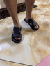 啄木鳥真皮拖鞋男潮流室外夏季外穿韓版防滑耐磨涼拖男士沙灘一字拖潮 KD195黑色 42 曬單實(shí)拍圖