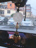 卡麗蒂（KALIDI）汽車(chē)掛件車(chē)內吊飾高檔白玉髓貔貅平安符新車(chē)禮物車(chē)載后視鏡吊墜 【升級款福旺貔貅】白玉髓-蓮花平安福穗子【帶證書(shū)】 曬單實(shí)拍圖