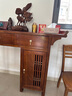 迪美爾（DIMEIER） 新中式實(shí)木玄關(guān)桌胡桃木家用客廳小戶(hù)型桌子落地玄關(guān)條案桌供桌 條案/供桌（柜門(mén)馬蹄腿設計） 曬單實(shí)拍圖