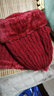 笙格兒 中老年人帽子男冬天奶奶保暖毛線(xiàn)帽女爸爸老頭帽冬季老人媽媽圍巾脖套 酒紅 帽子圍脖兩件套 曬單實(shí)拍圖