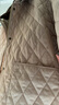 ELAND衣戀棉服女菱格紋輕盈保暖外套2024冬新款 淺卡其色(36)L/Beige L 170 曬單實(shí)拍圖