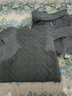 依予青少年初中高中生男孩保暖內(nèi)膽棉衣貼身內(nèi)穿校服神器內(nèi)搭居家棉服 灰色(格子開衫上衣) 170cm 曬單實拍圖