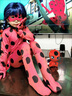 柏潮瓢蟲雷迪ladybugMiraculous少女表演服裝萬圣節(jié)卡通兒童六一演出 主圖款 S/ 110 曬單實拍圖