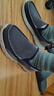 斯凱奇（Skechers）男鞋商務(wù)休閑鞋舒適一腳蹬輕便舒適時(shí)尚春季款復(fù)古帆布鞋 曬單實(shí)拍圖