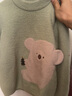 戴維貝拉（DAVE＆BELLA）雪尼爾半邊絨兒童毛衣女童上衣寶寶衣服男童套頭衫秋冬新款童裝 綠色【現貨】 120 cm（建議身高110-120cm） 曬單實(shí)拍圖