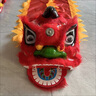 詠穎（YTYIN）獅子頭手工學(xué)生舞獅雙人醒獅獅頭兒童獅子表演道具配舞獅褲子全套 紅色+精美尾巴 6寸舞獅 曬單實(shí)拍圖