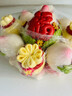優(yōu)膳坊祝壽花饃壽桃饅頭老人生日快樂中式蛋糕福袋帶餡過壽送長輩花餑餑 福字紅福袋（約3斤） 曬單實拍圖