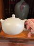 暢陶宜興紫砂壺純手工如意西施原礦白玉段泥泡茶壺名家陶順清 250cc 曬單實(shí)拍圖