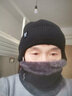 恒源祥中老年人帽子男冬季保暖冬天老人爸爸爺爺老頭羊毛線(xiàn)帽禮盒裝 黑色 均碼（帽子+圍脖） 曬單實(shí)拍圖