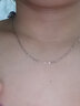 YOUR-D999足銀項鏈女銀鏈子無(wú)吊墜銀鏈子鎖骨鏈裸鏈2024年新款鎖骨配鏈 999足銀元寶鏈40+3+3cm 曬單實(shí)拍圖