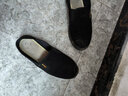 紅青百年老北京布鞋男透氣黑色工作鞋3520防滑輕便中老年爸爸鞋軟底開(kāi)車(chē)鞋 3520原廠(chǎng)經(jīng)典小黑(四季款) 40 曬單實(shí)拍圖