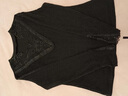 皮爾卡丹（pierre cardin）加絨加厚蕾絲打底衫女秋冬新款時(shí)尚長(cháng)袖網(wǎng)紗內搭洋氣小衫百搭上衣 藍色(不加絨) M (90-100斤) 曬單實(shí)拍圖