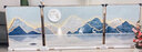 墨派（Mopai） 客廳裝飾畫現(xiàn)代簡(jiǎn)約沙發(fā)背景墻壁畫新中式山水畫三聯(lián)掛畫免打孔 高山流水 大套(左右60x80+中110x80)晶鉆畫 曬單實(shí)拍圖