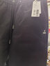 雪中飛羽絨褲加厚款鵝絨長(cháng)褲冬季中青年男式松緊腰商務(wù)休閑褲直筒束腿褲 2007黑色 L (175) 曬單實(shí)拍圖