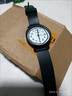 可穎考試用手表韓版簡(jiǎn)約潮流防水學(xué)生男女ins學(xué)院風(fēng)復古文藝情侶女表 白面大號 手表+電池 曬單實(shí)拍圖