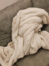 J.H.Longess 家纺 双层羊羔绒毯法兰绒素色柔软舒适盖毯毛毯 DB塔夫毯-米白 150*200cm约2.5斤 晒单实拍图