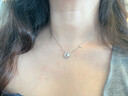 KARZUMYA 星月項鏈女純銀吊墜莫桑石小眾輕奢精致生日禮物情人節送女友 星月項鏈 曬單實(shí)拍圖