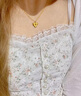 中國黃金（CHINA GOLD）足金蝴蝶結(jié)吊墜女款黃金項鏈節(jié)日生日禮物送女友老婆 蝴蝶結(jié)吊墜約0.3g【配S925鏈】 曬單實拍圖