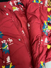 papa爬爬冬季兒童棉服新年龍老板男女寶寶加厚款保暖洋氣外套 紅色滿(mǎn)印 100 cm 曬單實(shí)拍圖
