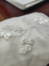 卓妍絲蕾絲刺繡袖套韓版學(xué)生防污護袖短款繡花袖頭冬季羽絨服棉衣袖套女 1雙【米白色】 曬單實(shí)拍圖